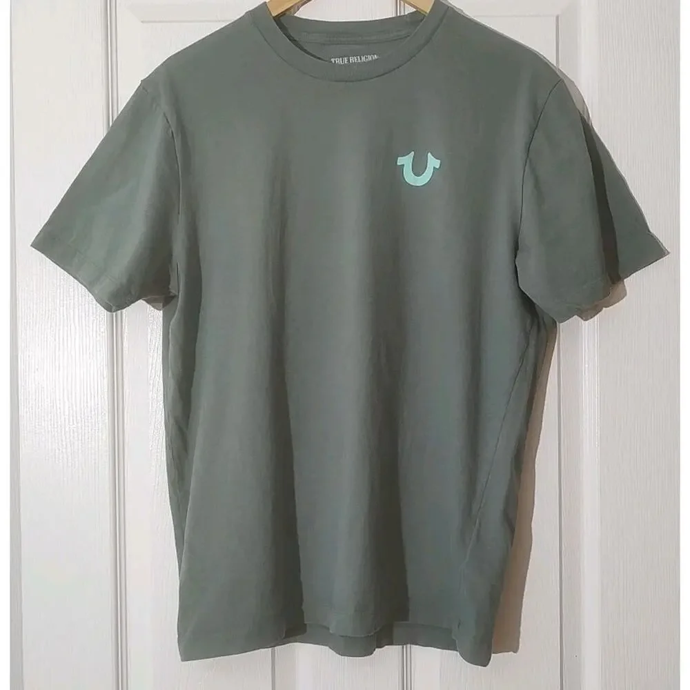 Men's Vintage True Religion T-Shirt Budda Y2K - Large